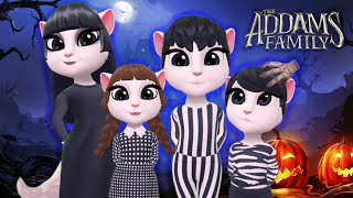 THE ADDAMS FAMILY My Talking Angela 2 Cosplay [upl. by Akinert478]