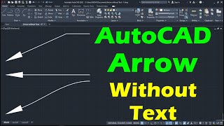 AutoCAD Draw Arrow without Text [upl. by Jempty]