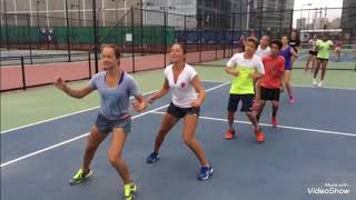 Tennis fitness drills on the court [upl. by Corabelle400]