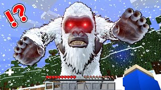 【恐怖の雪男😱】雪山で恐ろしいイエティと遭遇した結果…⁉️【マイクラ Minecraft】ぽっぴんず [upl. by Eizzo]