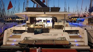 Fountaine Pajot 45 catamaran ELBA 2019  A Walkthrough at quotNighttimequot [upl. by Reggie]