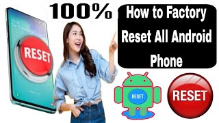 How to Backup and Factory Reset Your Android Device  Factory Data Reset Any Android Phone [upl. by Nybbor]