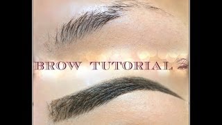 BROW TUTORIAL  tutorial de cejas [upl. by Yrred]