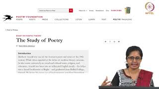 Matthew Arnolds Study of Poetry [upl. by Eiloj]