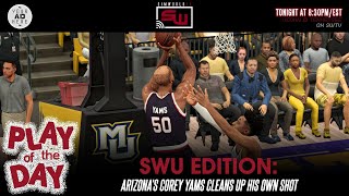 Play of the Day  Arizonas Corey Yams Cleans Up His Own Shot  SimWorld Sports [upl. by Cranford]