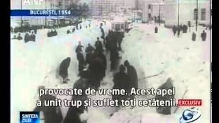 În lupta cu nămeţii Marele viscol din 1954 [upl. by Borrell497]