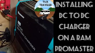 Install DC to DC Engine Charger on Ram Promaster  How I Did It [upl. by Glory]