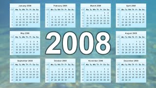 Calendar 2008 [upl. by Ayar5]