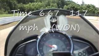 SUZUKI BKING VS BIKES ON DRAG STRIP [upl. by Woody848]