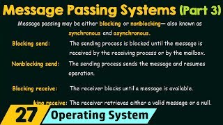 Message Passing Systems Part 3 [upl. by Darcee481]