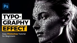 Text Portrait Effect Photoshop Tutorial [upl. by Odab]