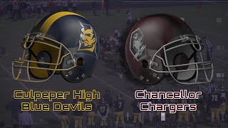 Blue Devils Football  Chancellor vs Culpeper [upl. by Sakmar]