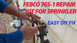 How To Fix Leaking Febco 7651 Backflow Preventer Sprinkler Pressure Vacuum Breaker Repair [upl. by Linn138]