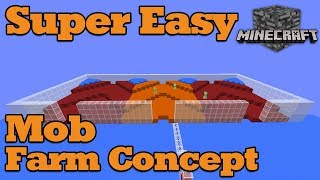 Super Simple Mob Farm Minecraft Bedrock Engine Win10 MCPE BTU [upl. by Atilahs]