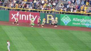 Pittsburg Pirates Pierogi Race PNC Park July 16 2017 [upl. by Sadick802]