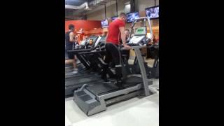 Personal Trainer Treadmill Dancing to Michael Jackson [upl. by Mulac]