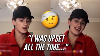 johnny orlando talks about his RELATIONSHIP with the girl behind adelaide☹️😓 [upl. by Fenwick532]