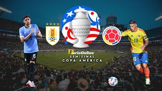 EN VIVO  URUGUAY vs COLOMBIA  COPA AMÉRICA  SEMIFINAL uruguay colombia copaamerica semifinal [upl. by Aileve]