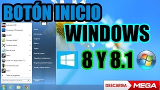 Instala Botón de INICIO Windows 8 8110 [upl. by Ttocserp]