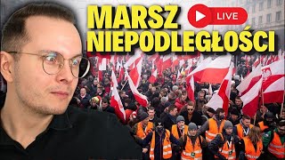 MARSZ NIEPODLEGŁOŚCI NA ŻYWO  RELACJA WPROST Z MARSZU [upl. by Bowerman]