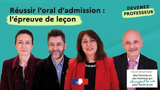 DEVENIR ENSEIGNANT  Réussir loral de leçon [upl. by Rosenblast]