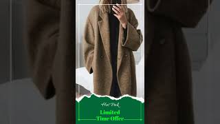 Womens Multicolor Multisize Woolen Trench Coat Coat [upl. by Tlihcox]