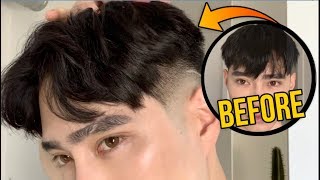 90s Middle Part Hair Tutorial  Edward ZO [upl. by Reade507]