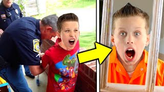 Paxton Myler GOT ARRESTED Ninja Kidz TV [upl. by Hemminger]