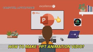 How to make animation on ppt powerpoint prasenttation computer laptoppc mobile excellenceIT [upl. by Dnilasor332]