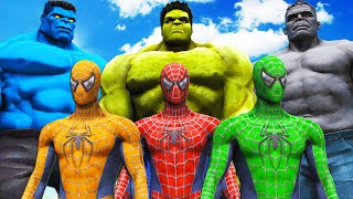 TEAM SPIDERMAN VS TEAM HULK  EPIC SUPERHEROES BATTLE [upl. by Spalla]