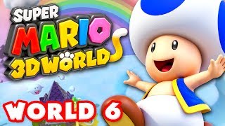 Super Mario 3D World  World 6 100 Nintendo Wii U Gameplay Walkthrough [upl. by Yde]