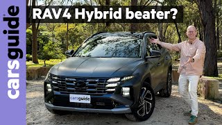 Hyundai Tucson Hybrid 2024 review Has the bestselling Toyota RAV4 Hybrid finally met its match [upl. by Feenah]