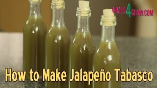 How to Make Jalapeno Tabasco Sauce  Making Green Tabasco Sauce at Home [upl. by Nylave]