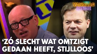 René oordeelt hard over Omtzigt Zó slecht wat hij gedaan heeft stijlloos man  VANDAAG INSIDE [upl. by Hakeem7]