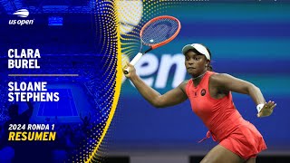 Clara Burel vs Sloane Stephens Resumen  US Open 2024 Ronda 1 [upl. by Lak]