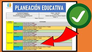 TUTORIAL Cómo Hacer una PLANEACIÓN DIDÁCTICA 2022  Pedagogía [upl. by Busiek]