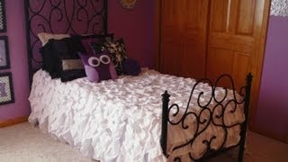 DIY Ruffled Bedspread [upl. by Biondo187]