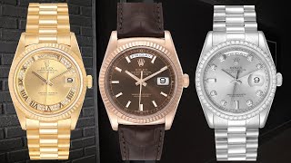 Rolex President Day Date Watch Collection  SwissWatchExpo [upl. by Boffa]