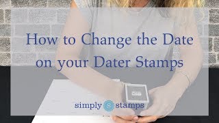 How to Change the Date on your Dater Stamps [upl. by Winifield365]