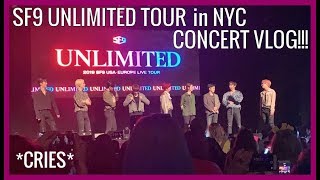 2019 SF9 USAEurope Live Tour Unlimited Concert Vlog  Brooklyn NY [upl. by Nairadal]