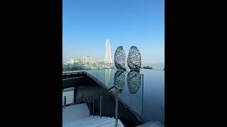 Address beach Resort JBR Dubai pool view Bluewaters [upl. by Haberman815]