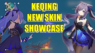 KEQING NEW SKIN SHOWCASE  Opulent Splendor Costume  WORTH IT  Genshin Impact [upl. by Ahtelrac]