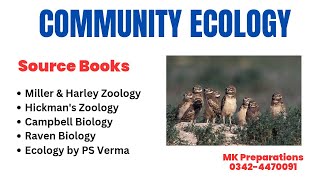 Community Ecology Complete Chapter  Community Characteristics  Ecology  BS amp MSc Zoology [upl. by Ocko]