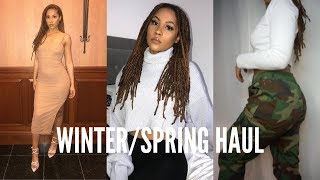 WinterSpring Haul  PrettyLittleThing Missguided Ego Shoes [upl. by Gottfried875]