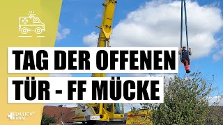 Große Blaulichtmeile beim Tag der offenen Tür der Feuerwehr Mücke [upl. by Andra97]