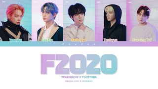 TXT  F2020 Original Song Avenue Beat Color coded lyrics [upl. by Attenreb]