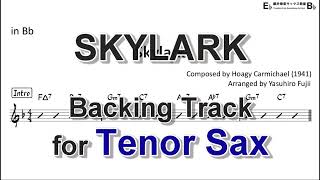 Skylark  Backing Track with Sheet Music for Tenor Sax [upl. by Saravat]