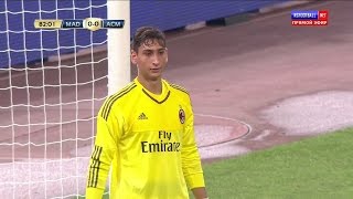 Gianluigi Donnarumma Professional Debut vs Real Madrid Neutral HD [upl. by Hassi]