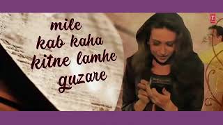 Bahut Khoobsurat Ghazal Likh Raha Hun Lyrical Video  Kumar Sanu  Shikari  Govinda Karishma [upl. by Nerty]