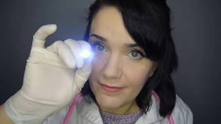 ASMR Nurse Practitioner Medical Health Exam  Latex Lights Soft Speaking [upl. by Nolyaj]